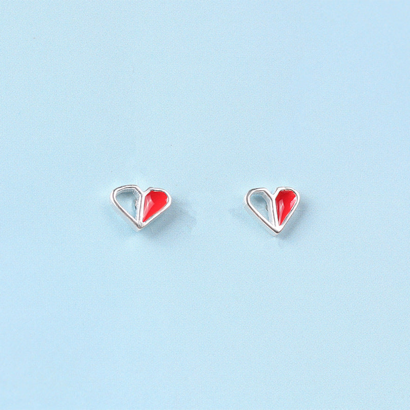 Wholesale Color Drop Glaze 925 Sterling Silver Earrings